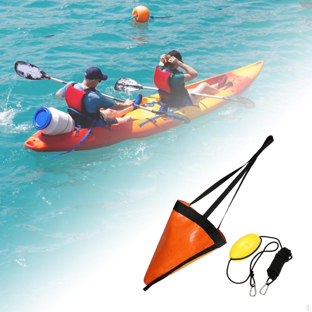 Комплект дрейфующего якоря для каноэ для рыбалки с 30-футовым буксировочным тросом и ПВХ-материалом