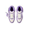 OFF WHITE Out Of Office Кожаные Высокие Кеды для Скейтбординга Женские Бело-Фиолетовые и Цветные OWIA275S23LEA0013701