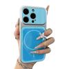 Применимо к чехлу для мобильного телефона iPhone17Pro Max однотонный тонкий держатель кольцо магнитная застежка Apple 16Pro противоударный 15 жесткий защитный чехол