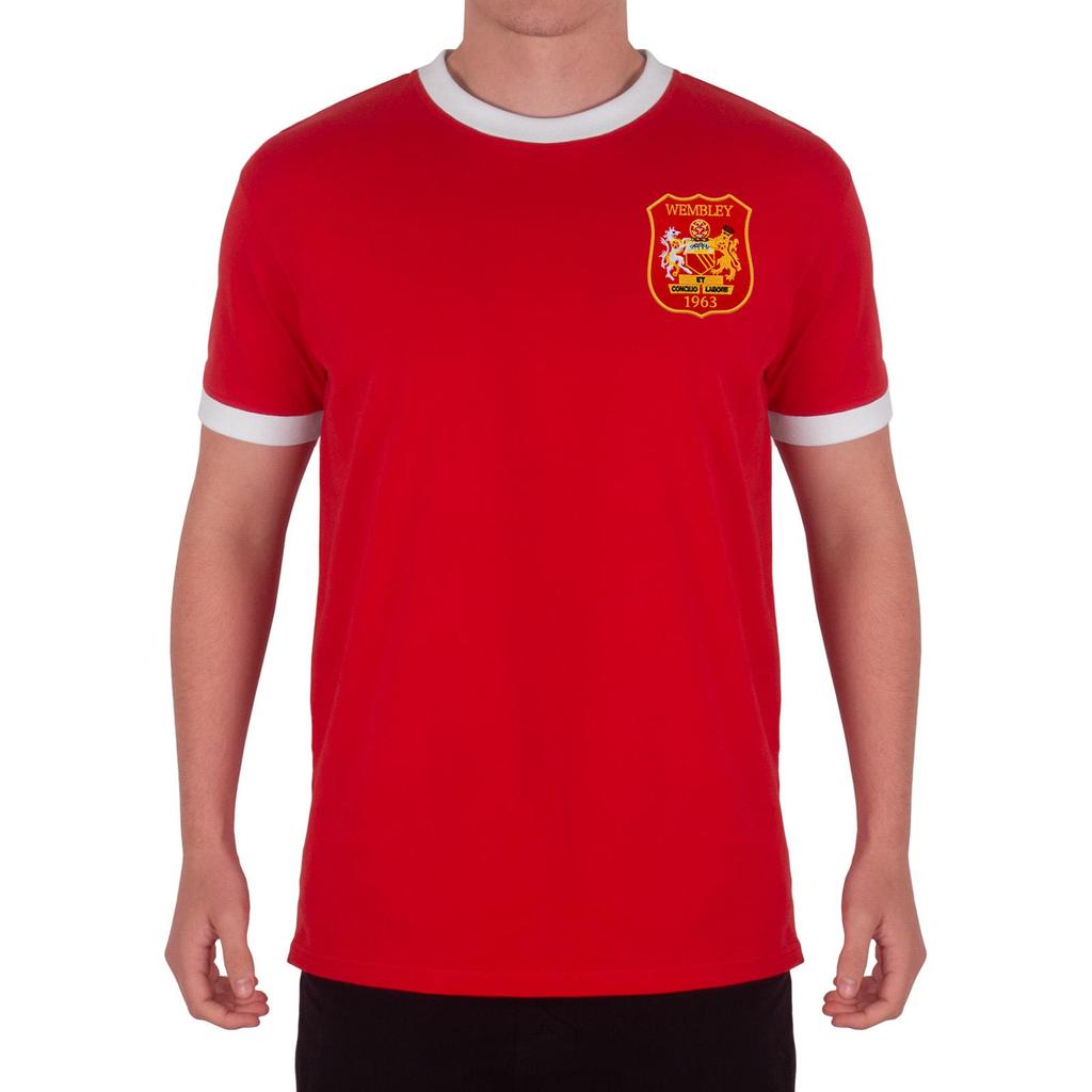 Fan Originals Mens United Wembley 1958 Crest Polyester T-Shirt