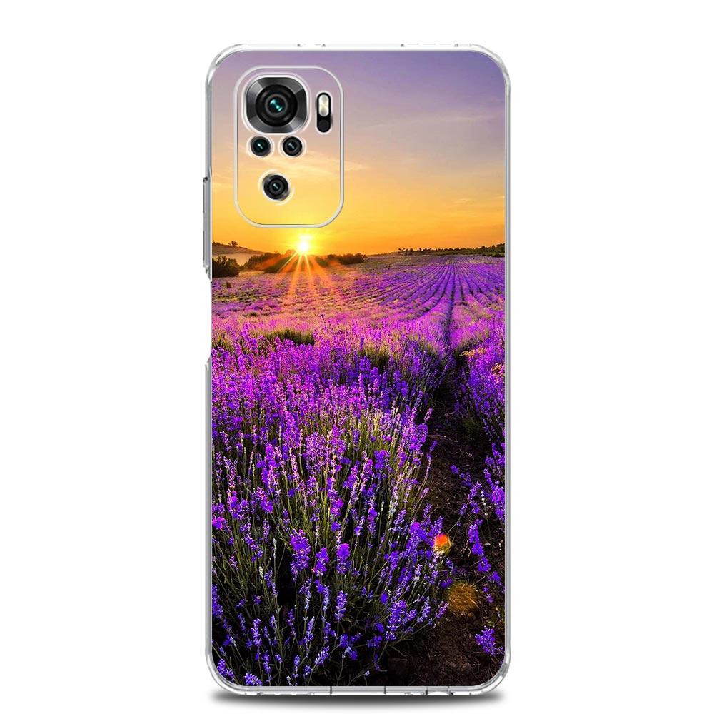Простой чехол с лавандовыми фиолетовыми цветами для Xiaomi Redmi Note 15 14 13 12 4G 10 11 Pro Plus 5G 14C 13C 12C 10C 9A