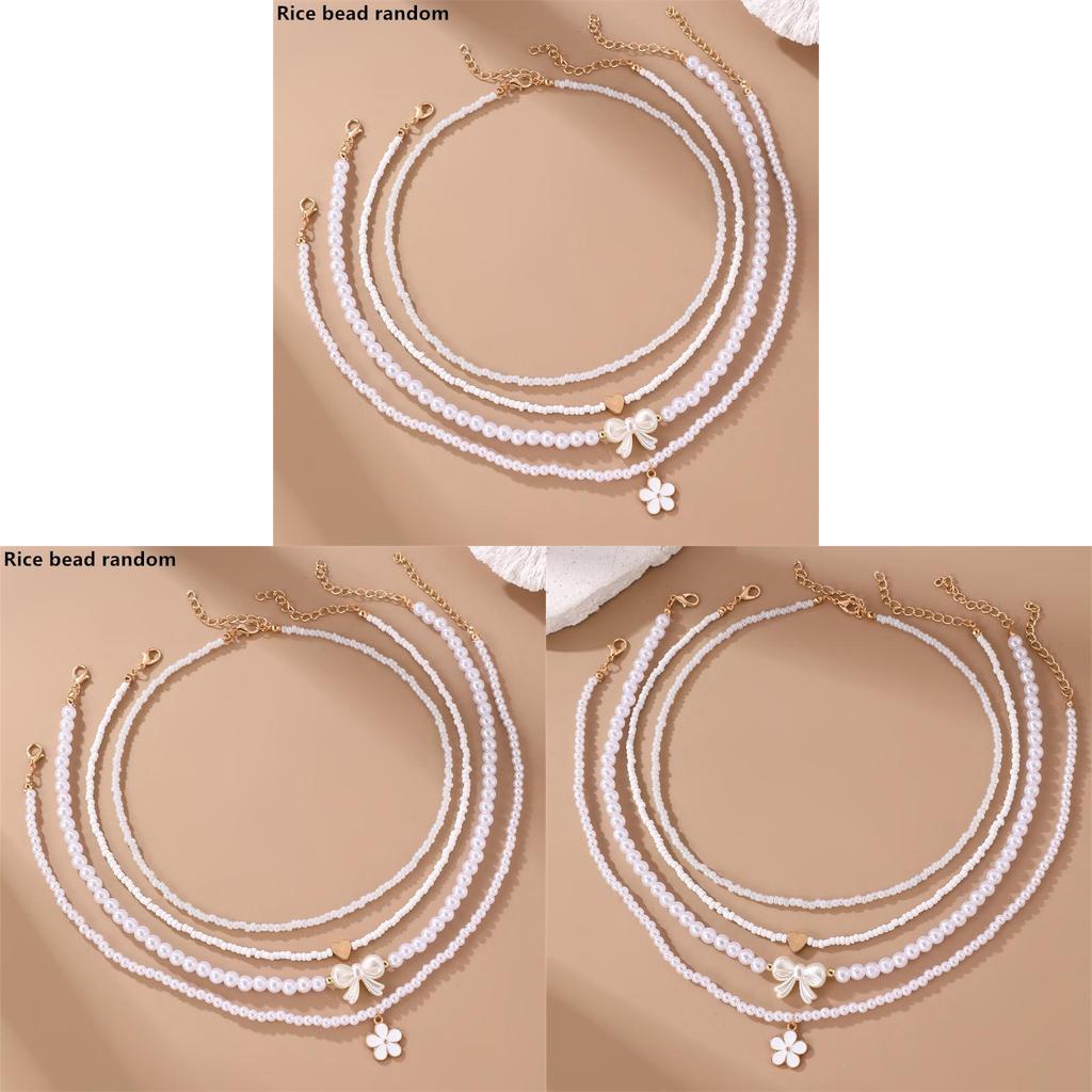 Весенне-летний набор бижутерии в стиле бохо с пластиковыми бусинами для женской моды