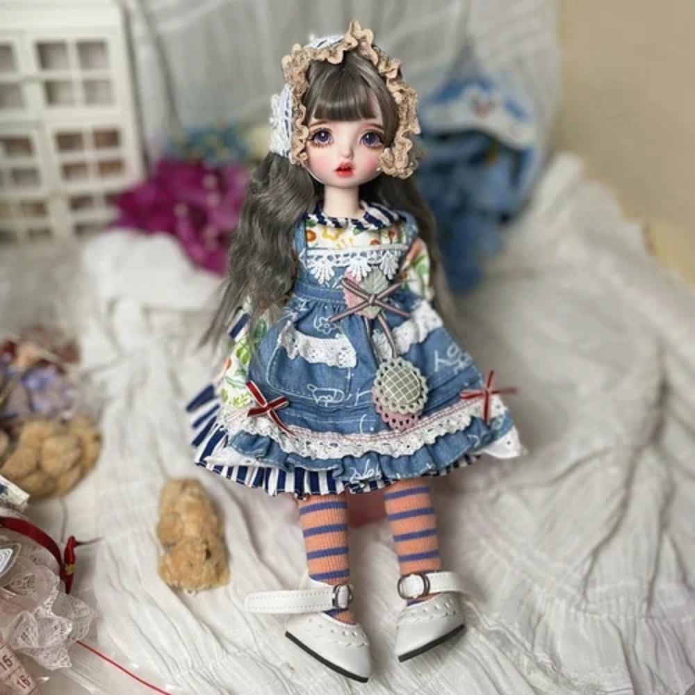 30 см Кукла для макияжа Bjd 22 шарнира Одевающаяся кукла Кукла-девочка Подарок на день рождения Шарнирная кукла Bjd 1/6 Кукла Bjd Полный набор
