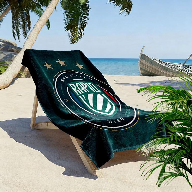 Rapid Vienna team Print Beach Towel, Large Soft Quick Dry Towel for Beach Camping Swimming
