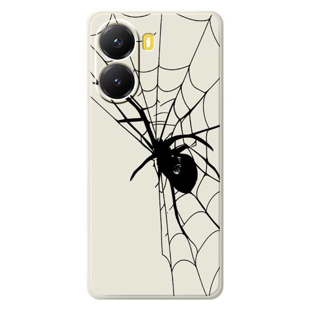 For Xiaomi Redmi Turbo 4 5G/Poco X7 Pro 5G Case Spider Pattern Printing Straight Edge TPU Phone Back Cover