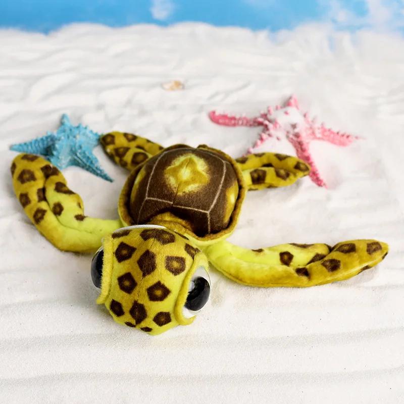 Simulation Tortoise Plush Toys Pendant Sea Turtle Soft Cute Keychain Animal Doll Stuffed Keyring Car Bag Pendant Children Gift