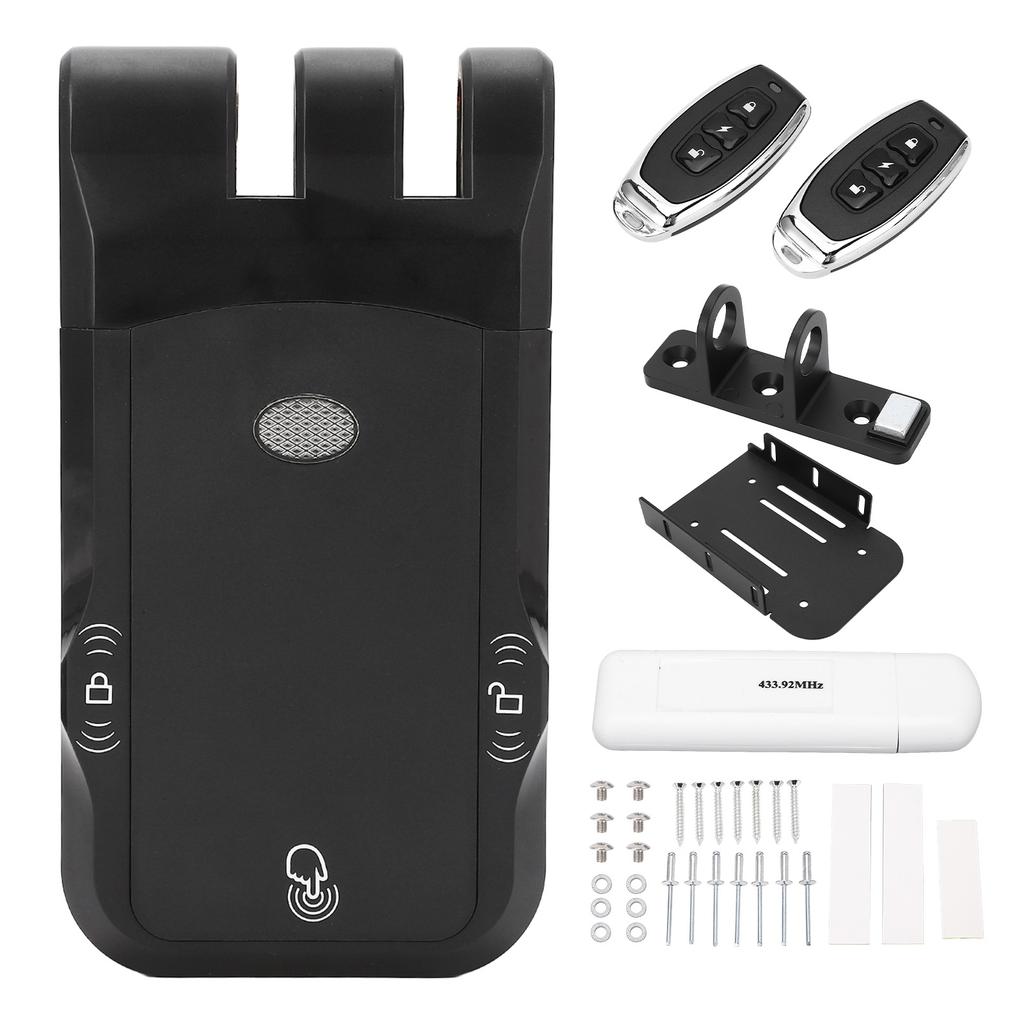 Smart Door Lock Wireless Keyless Invisible Electronic Lock Home Security Remote Control Deadbolt