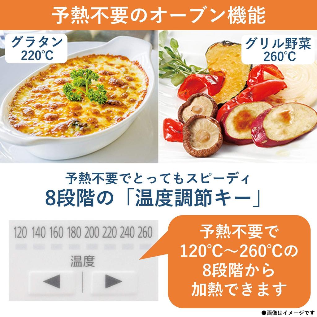Panasonic Компактная духовка Toast Done Автоматическая регулировка 8 уровней регулировки температуры Белый NB-DT52-W