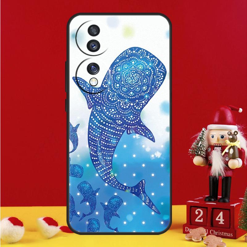 Чехол Мультяшный Кит для Honor Magic 5 6 7 8 Pro Honor 200 400 50 70 90 Lite X8b X8c X9a X9b X9c Win RT Чехол
