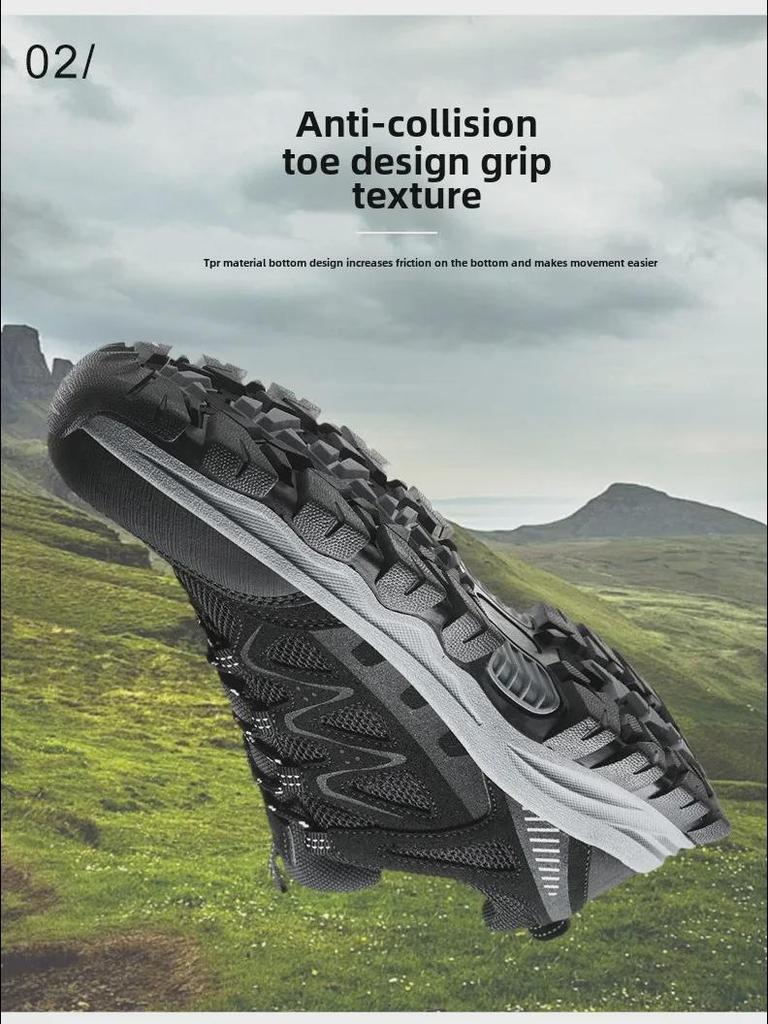 Мужские нескользящие, износостойкие кроссовки для бега и походов на открытом воздухе - большой размер
