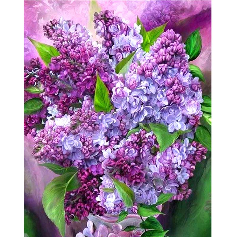 DIY 5D алмазная живопись ваза для цветов вышивка крестиком полная круглая Алмазная вышивка мозаика Цветочная картина из страз Декор подарок