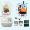 Ремонтный корпус аккумулятора для пересборки ячеек 18V 18650, прозрачный набор корпуса с печатной платой и металлическими контактами