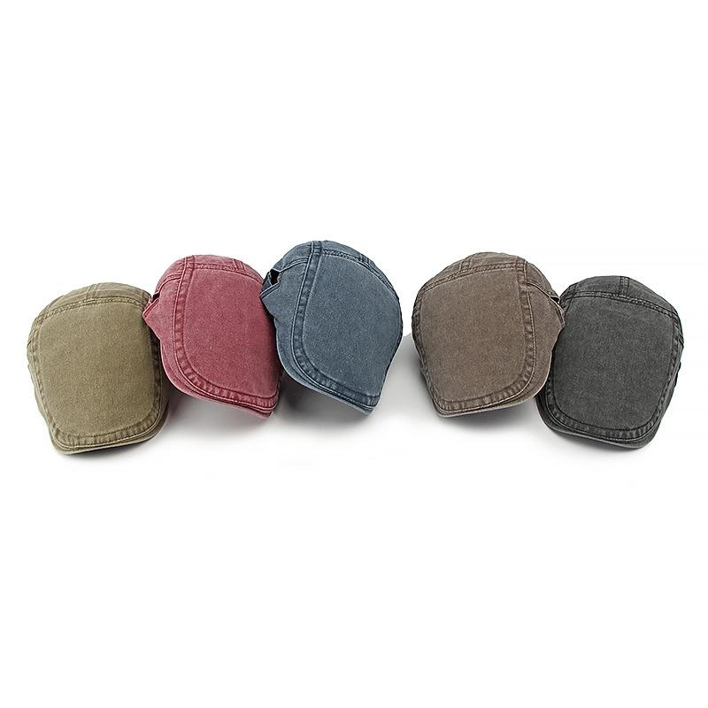 Cotton Peaked Cap Men's Forward Cap Spring Summer Beret Women's Forward Cap