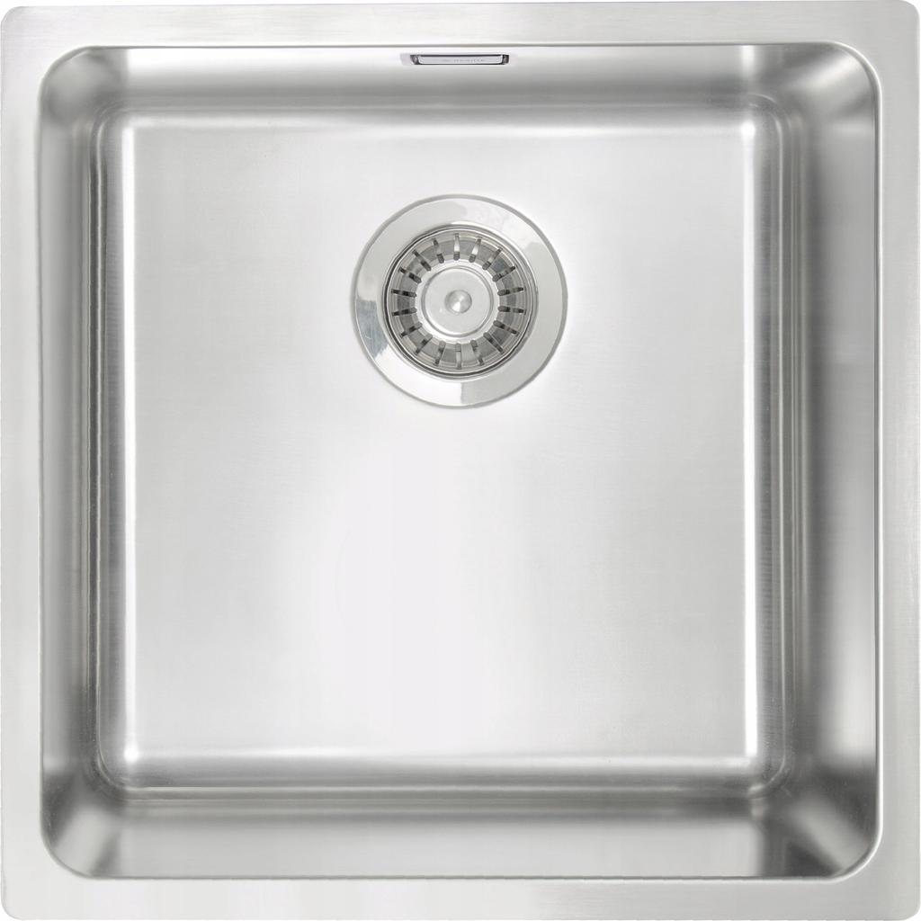 Stainless Steel Single-Bowl Drop-In Kitchen Sink Brushed 2 Grade