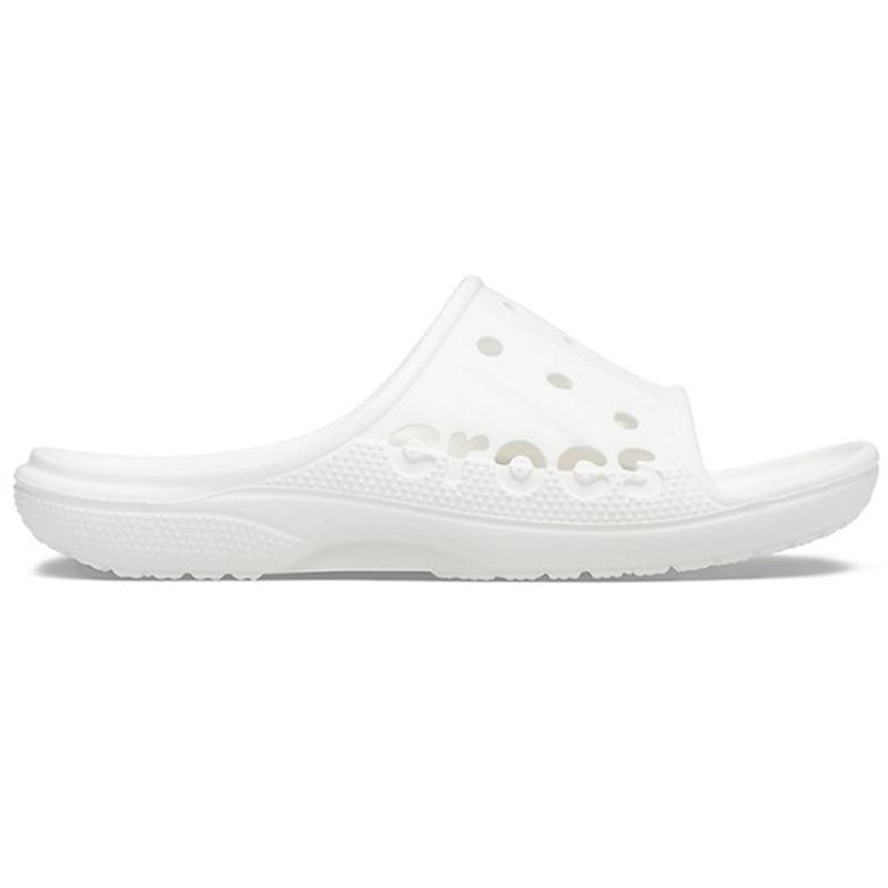 Crocs Бая Минималистичные Повседневные Шлепанцы Унисекс Белые