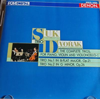 CD СУК ТРИО АНТОННИН ДВОРАК Полные трио для фортепиано, скрипки 33CO1409 Denon 1987 Япония Классика Б/у