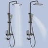 Shower Faucet Set Digital Display 4 Function Piano Key Rainfall Shower Combo Set