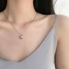 Simple Woman Heart Necklace Female Love Heart Pendant Necklaces Jewelry Girls Chain Link