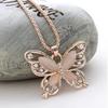 Fashion Women Butterfly Pendant Necklace Stylish Sweater Temperament Necklace