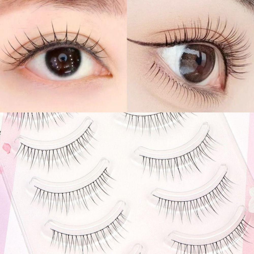 Накладные ресницы Little Devil Тонкое прозрачное основание Накладные ресницы Мягкие ресницы манга Женские