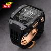 Роскошный комплект для модификации Glacier для IWatch Series 9 8 7 6 5 4SE 45MM 44MM Прозрачный чехол для Apple Watch Ultra 3 49mm Мод-браслет