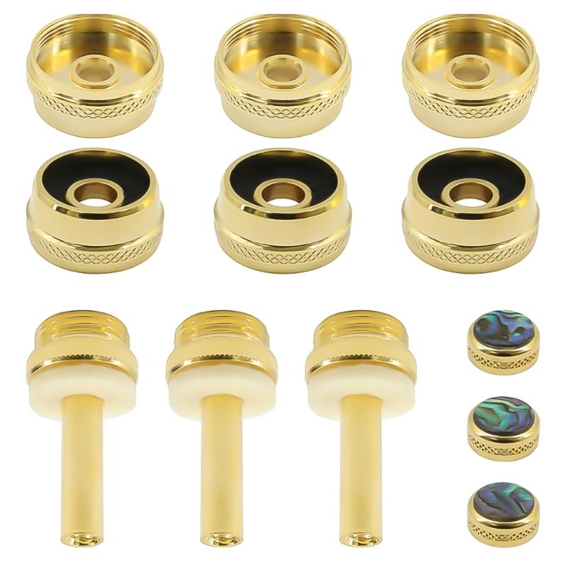 12Pcs Trumpet Valves Caps Instrument Button Buckle Trumpet Valves Finger Buttons
