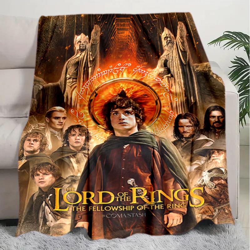 1PC The Lord of the Rings blanket, all-season lightweight home office outdoor nap multifunctional blanket, Christmas gifts
