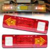 Ygmylandbb Задний фонарь грузовика 24 В Светодиодный задний фонарь Универсальный задний фонарь прицепа Фонарь для легких грузовиков Задний Поворот Красный Комплект из 2 "Стоп-сигнал, Фонарь, Сигнал"