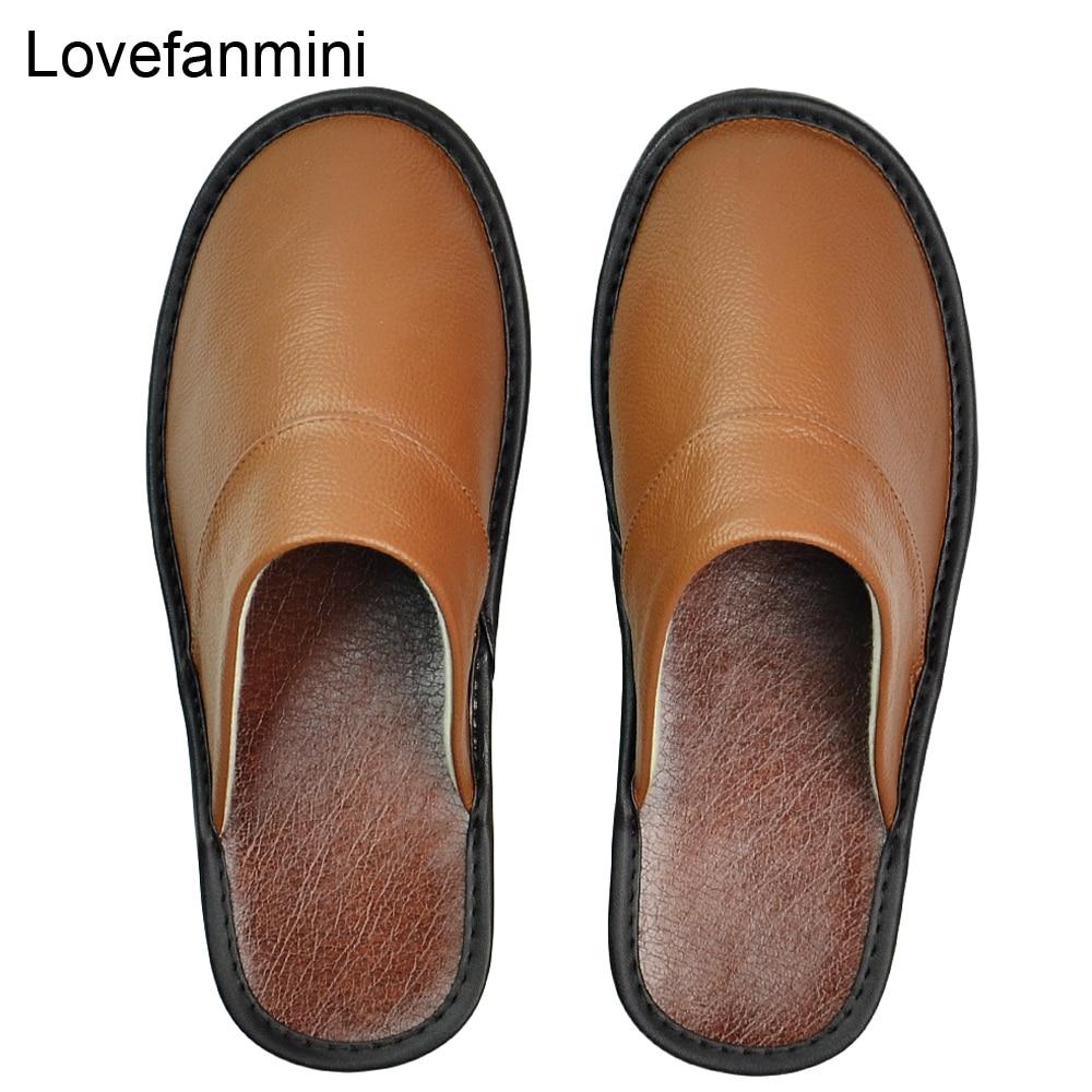 Мужские тапочки из коровьей кожи, большие размеры, льняные домашние мужские домашние домашние тапочки, женские и мужские тапочки, роскошные мягкие туфли на плоской подошве