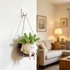 Hanging Swing Chair Planter Pot Cute Smile Face Flower Pot for Indoor Outdoor Plants Resin Head Plant Pots