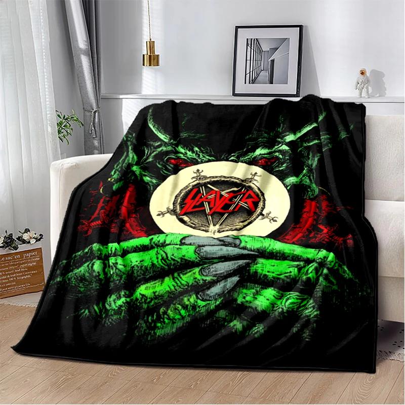 29 Style Slayer Heavy Metal Rcck Band Sign Blanket,Soft Throw Blanket for Home Bedroom Bed Sofa Travel Cover Kid Gift