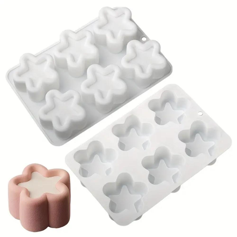 Star Shapes Jelly Mold Versatile Candles Mold DIY Candles Mousse Silicone Mold Valentine's Day