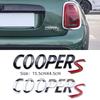 3D Metal Car Rear Trunk Emblem Decal Door Fender Badge Sticker For R55 R56 R60 R61 F54 F55 F56 F60 S D SD