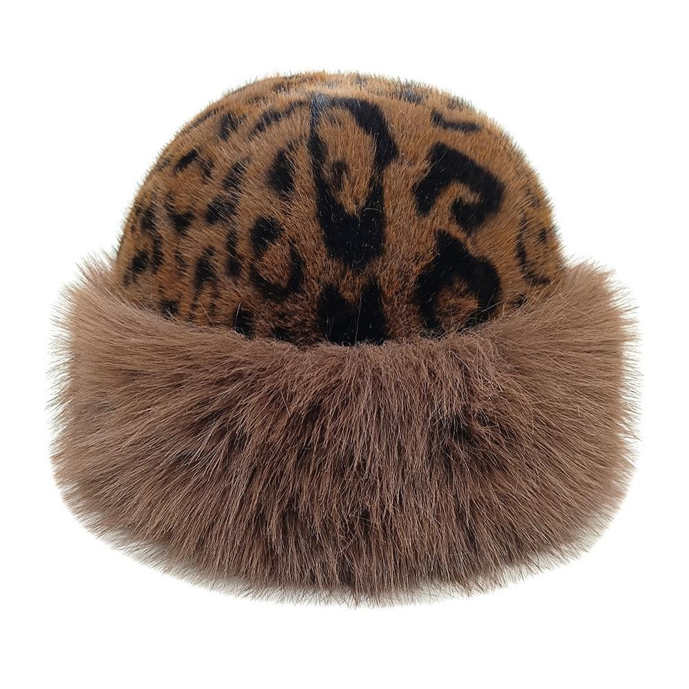 Утолщенная пушистая меховая панама, теплая зимняя шапка, новая плюшевая шляпа рыбака, женская