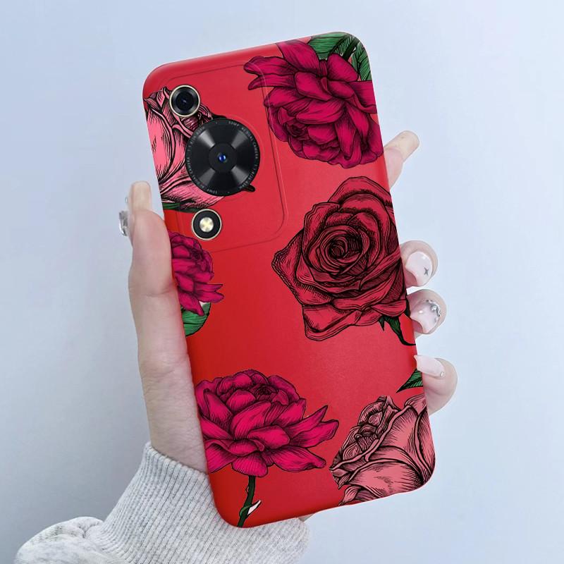 Case For Huawei Nova Y72 Butterfly Floral Girl Design Soft TPU Silicone Back Cover For Huawei Nova Y 72 MGA-LX3 Enjoy 70 Fundas
