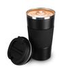 COLOCUP Кофейная чашка из нержавеющей стали с прямой термопереносной двойной вакуумной изоляцией, кружка, изоляция, питьевая, кружка, стакан, со стенками, (Черный, 510 мл)