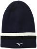 Breath Thermo Knit Golf and Deep Size E2MW1506 Multi-Line Cap, Men's Wear, Moisture-Wicking Heat-Retaining Fabric, Navy,