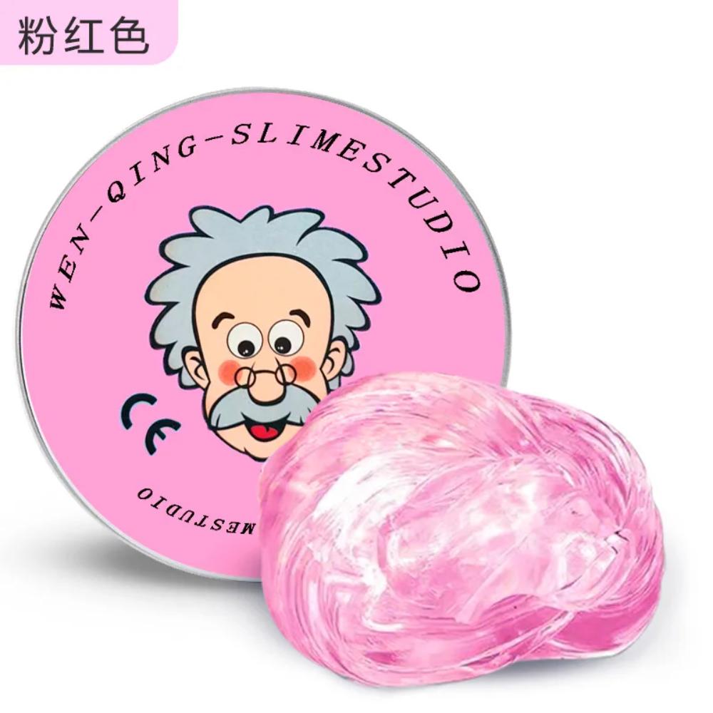 *New Stress Relief Toys Old Man Liquid Squishy Transparent Crystal Slime Fluffy Foam Putty Kids Safe Bouncy Stretchy Color Slime