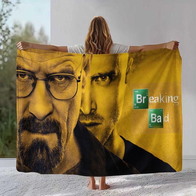 Классическое одеяло из фланели с изображением Уолтера из Breaking Bad, Ультрамягкое теплое плюшевое покрывало для дома, спальни, кровати, дивана, офиса, пикника, подарок