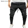 Autumn Pants Stylish Mid Waist Soft Men Pants Solid Color Drawstring Pants Autumn Pants Streetwear