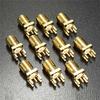 10Pcs 1.6mm SMA Female Jack Solder Nut Edge PCB Clip Straight Mount Gold Plated RF Connector Receptacle Solder