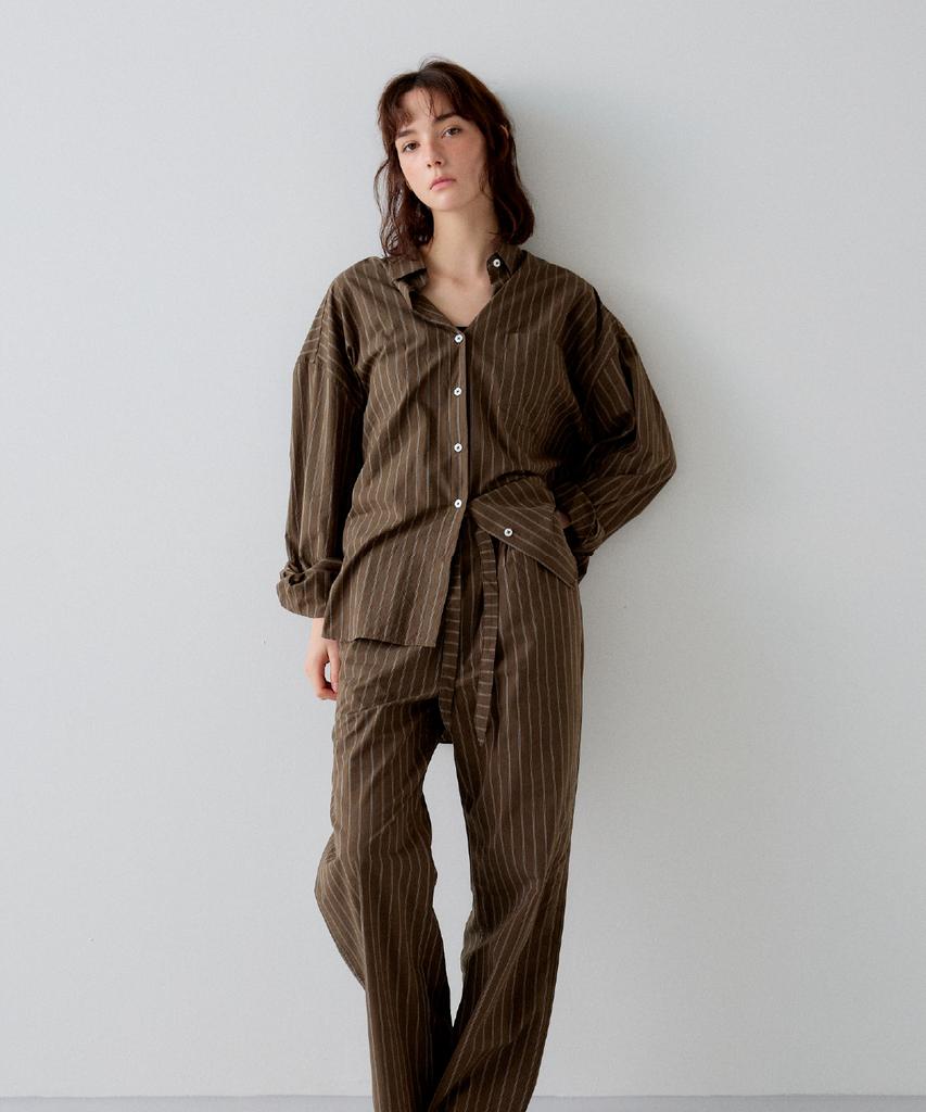 SAHAKI Relaxed Shirt (Brown)