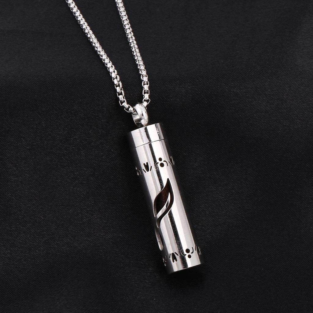 Ожерелье-диффузор для ароматерапии в форме сердца из нержавеющей стали с вращающейся подвеской