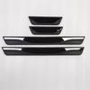 4PCS Plastic Stainless Steel Car Accessories Auto Door Sill Pedal Welcome Scuff Plate Cover