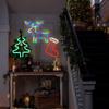 Xiaomi 1pc Christmas Tree Neon Sign Light With Elk & Christmas Sock & Christmas Tree For Outdoor Garland Garden Windows Curtain Decor