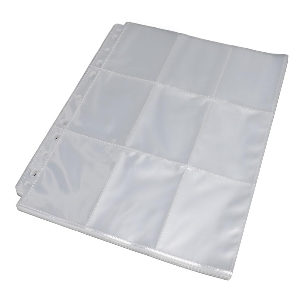 40 шт. конверты для торговых карточек, двухсторонние конверты для карточек, листы для переплета, прозрачная пластиковая страница для карточек