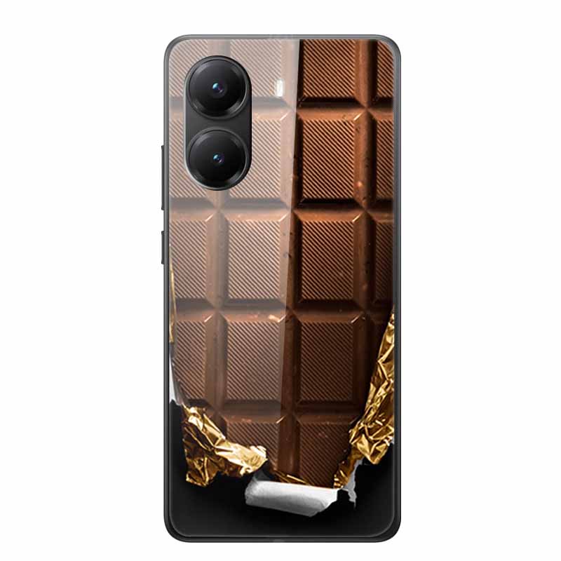 Стеклянный Чехол для Poco X7 pro Роскошная Задняя Крышка для Телефона Capa Милый Чехол для PocoX7pro X 7 pro Жесткий Закаленный Щит Животные Мультяшная Обложка
