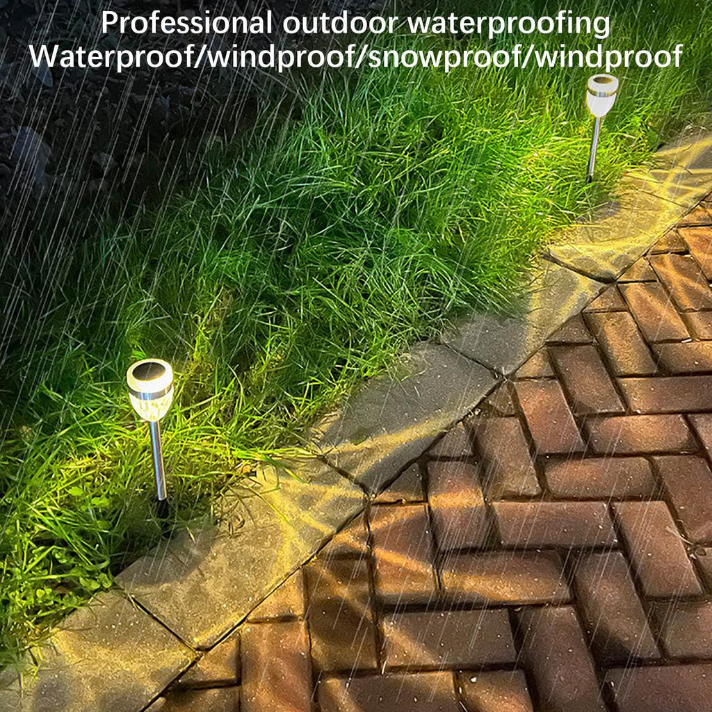 6шт. Солнечная садовая лампа. Открытое освещение двора. Светодиодный декоративный солнечный торшер.