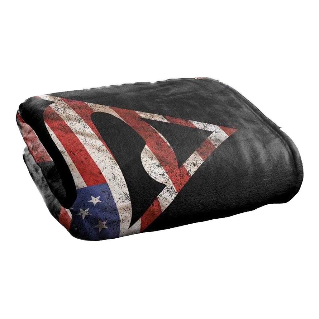 Superman Super Patriot Silky Supersoft Blanket
