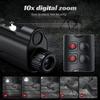 Handheld Night Vision Monocular with 2" HD Screen-Detection Range,10X Zoom for Camping Hunting&Wildlife Observation, Includes Compass&Supports TF Card